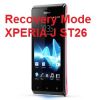 How to Boot Sony XPERIA J ST26  in Recovery Mode