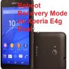 How to Boot Sony Xperia E4g Dual in Recovery Mode