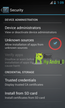 Root Root Lenovo A516 unknown sources