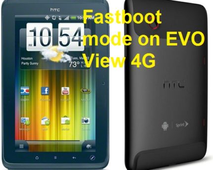 EVO View 4G-fastboot-mode