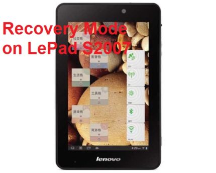 LePad S2007-recovery-mode