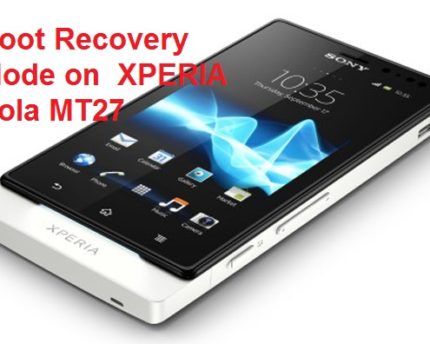 XPERIA Sola MT27-boot-recovery-mode