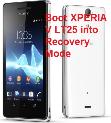XPERIA V LT25-boot-into-recovery-mode