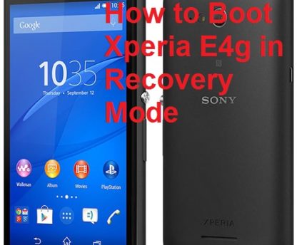 Xperia E4g-how-to-boot-recovery-mode