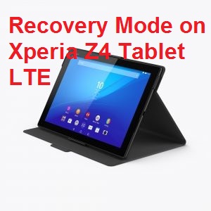 Xperia Z4 Tablet LTE-recovery
